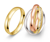 Breuning Trauringe Tenere mit Diamanten - 48/06758 & 48/06757